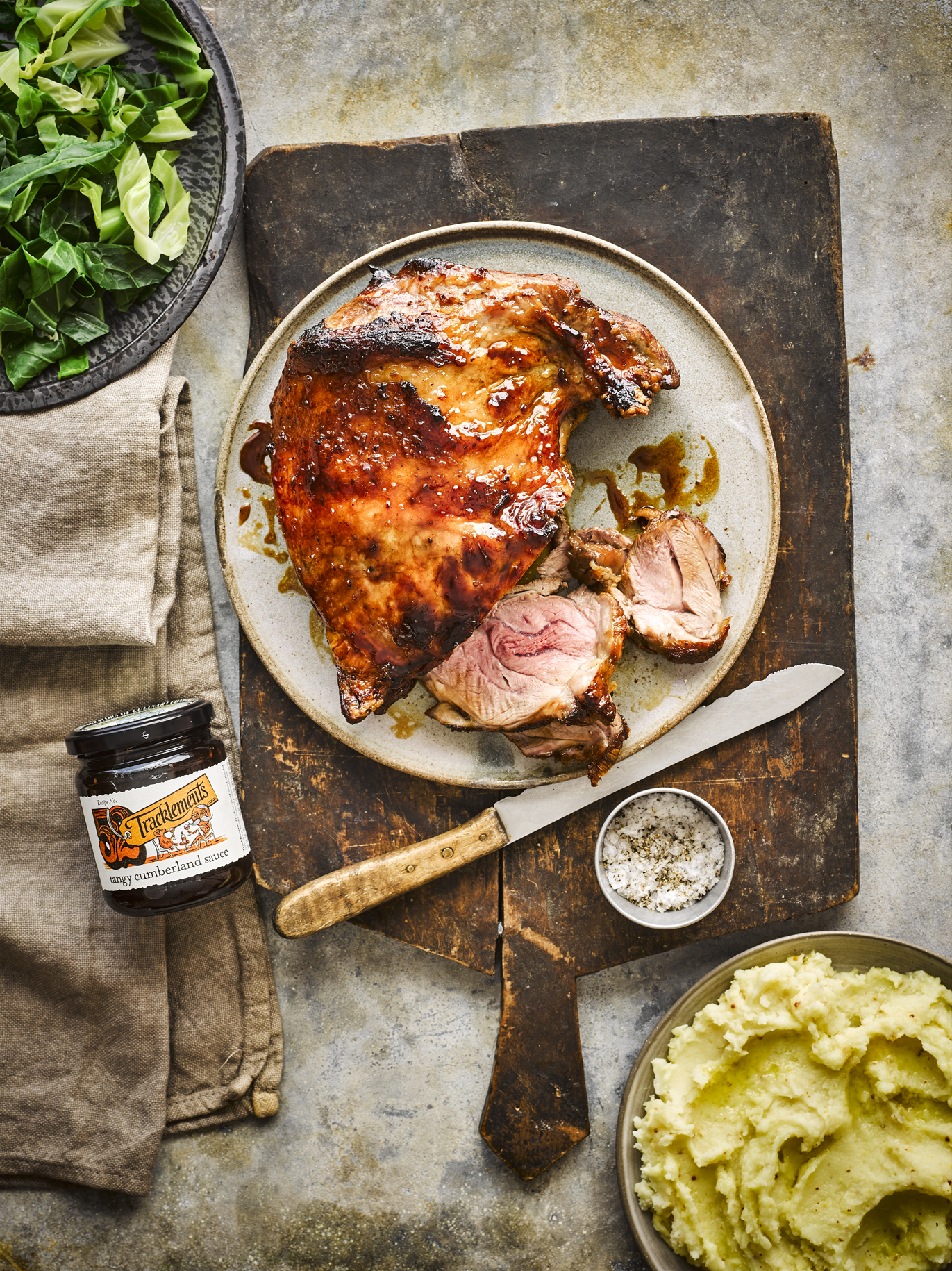 Butterflied Leg of Lamb with Tangy Cumberland Sauce